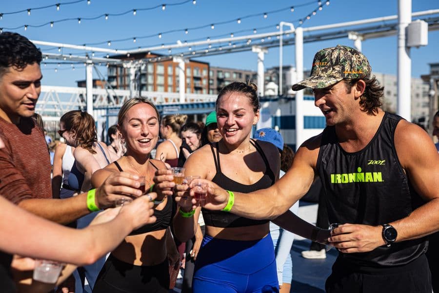 Boston fitness community on Tall Ship Takeover event